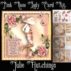 The Pink Rose Lady Card Kit