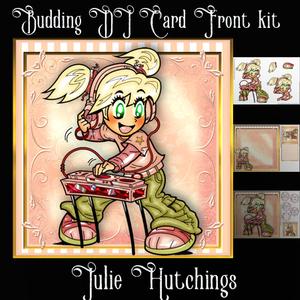 Budding Dj Card Front Kit