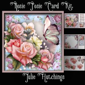 Rosie Posie Card Front Kit
