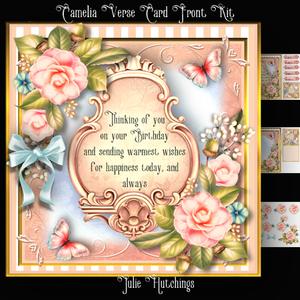 Camelia Verse Card Front Kit