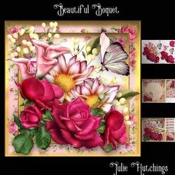 Beautiful Boquet Card Front Kit