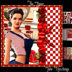 The 1950s Diner Card Front Kit