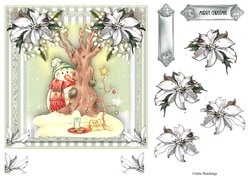 Cookies For Santa 7x7 Topper and decoupage