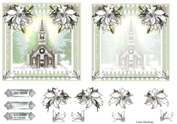 Christmas Church 5x5 Topper