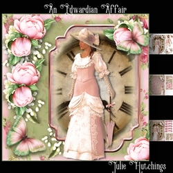 An Edwardian Affair Card Front Kit 8x8
