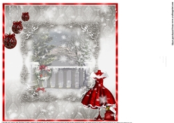Insert to compliment The Christmas Red Dress Window