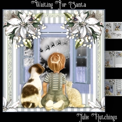 Waiting For Santa Card Front Kit
