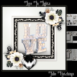 Love In Lights Card Front Kit