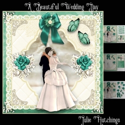 A Beautiful Wedding Day Card Front Kit