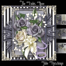The Violet Rose Card Front Kit