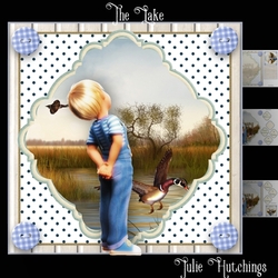 Down By The Lake Card Front kit 