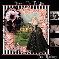 Princess For The Day Card Front Kit