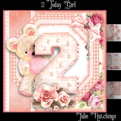 2 Today Girl Card Front Kit