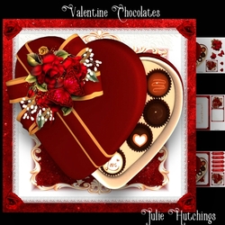 Gorgeous Romantic Chocolates Card Front Kit