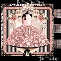 The Pink Lace Dress Card Front KIt