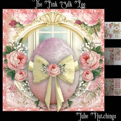 The Silk Rose Egg Card Front Kit