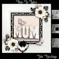 Mum In Lights Card Front Kit