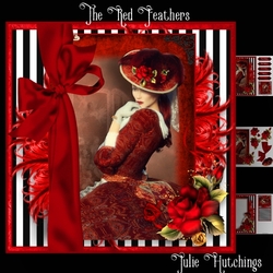 The Red Feathers Card Front Kit