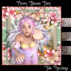 Blossom Fairy Flutters Card Front Kit
