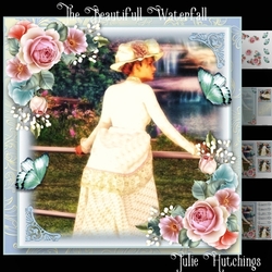 The Beautiful Waterfall Card Front Kit