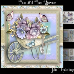 Beautiful Rose Barrow Card Front Kit
