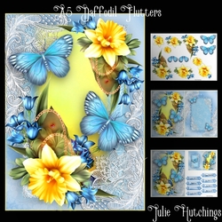 A5 Daffodil Flutters Card Front Kit