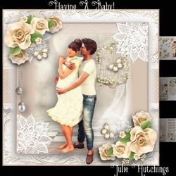 Having A Baby Card Front Kit