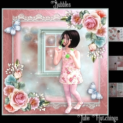 Pretty Bubbles Card Front Kit