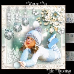 Winter Fun Card Front Kit