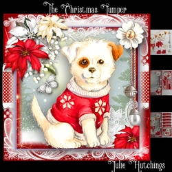 The Christmas Jumper Card Front Kit