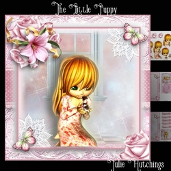 The Little Puppy Card Front Kit