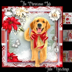 The Christmas Labrador Card Front Kit