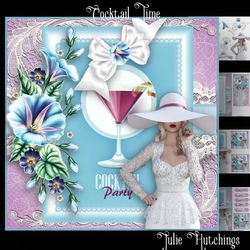 Cocktail Time Card Front Kit
