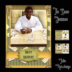 The Game Dominoes A5 Card Front Kit