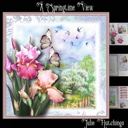 A Springtime View Card Front Kit