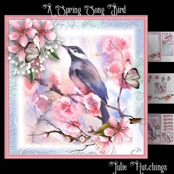 A Spring Song Bird Card Front Kit