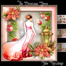 The Christmas Dress Card Front Kit 