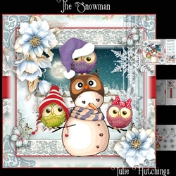 The Little Snowman Card Front Kit