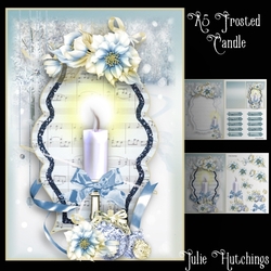 A5 Frosted Candle Decoration Card Front Kit