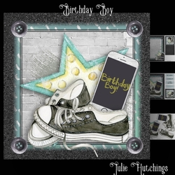 Birthday Boy Card  Front Kit