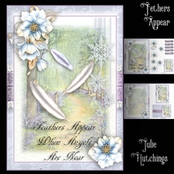 Feathers Appear A5 card front kit