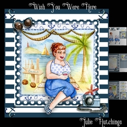 Wish You Were Here Card Front Kit