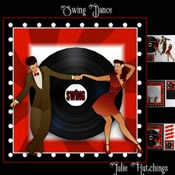 Swing Dance Card Front Kit