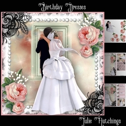 Bride And Groom Card Front Kit