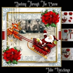 Dashing Through The Snow Card front Kit