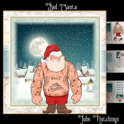 Bad Santa Card Front Kit