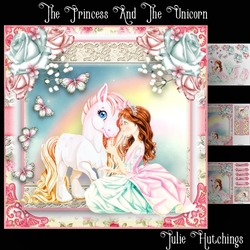 The Princess And The Unicorn Card Front Kit