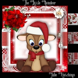The Little Reindeer Card Front Kit