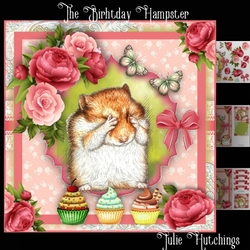 The Birthday Hampster Card Front Kit