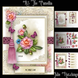 A5 The Camellia Card Front Kit